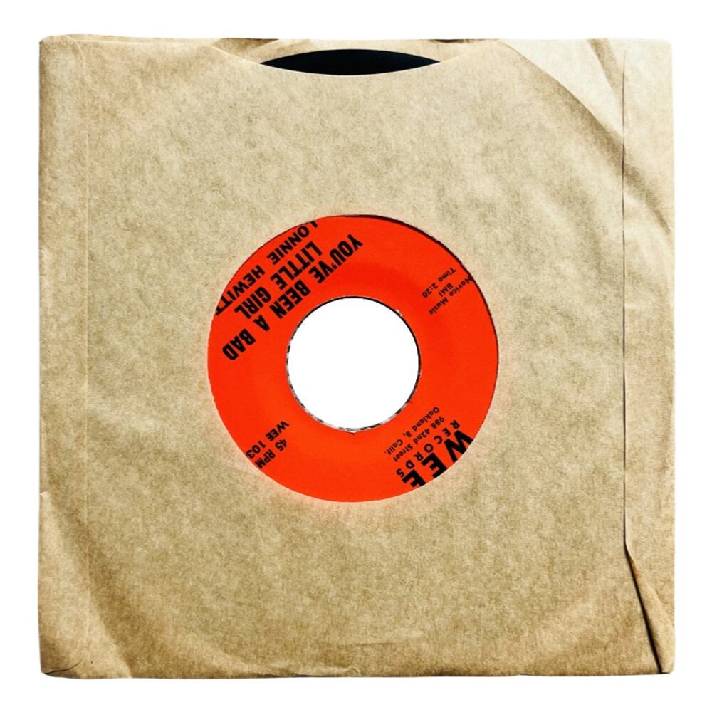Lonnie Hewitt You've Been A Bad Little Girl Wee Records Vinyl 7" 45 RPM Xmas NM